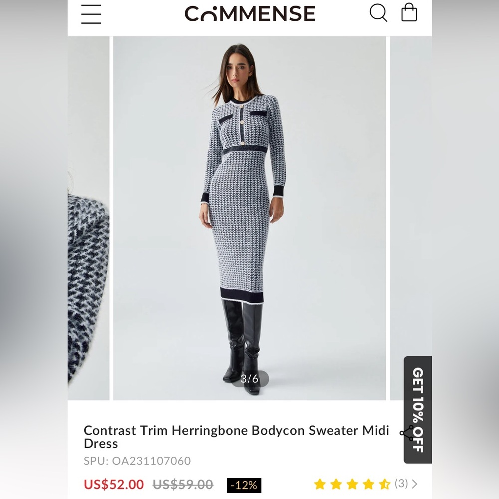 NWT still in bag XS Bodycon sweater dress. Perfect.